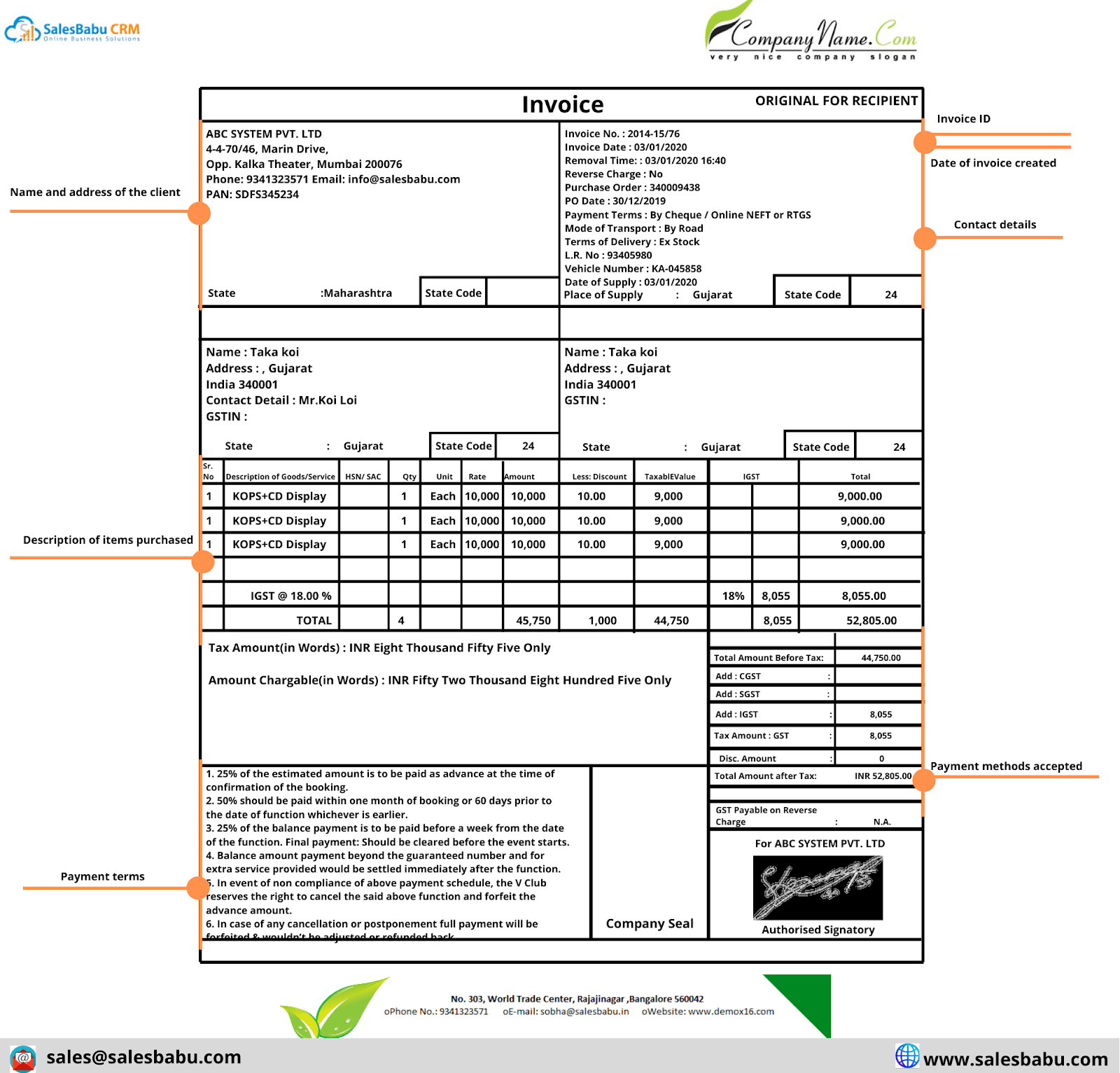 invoice meaning