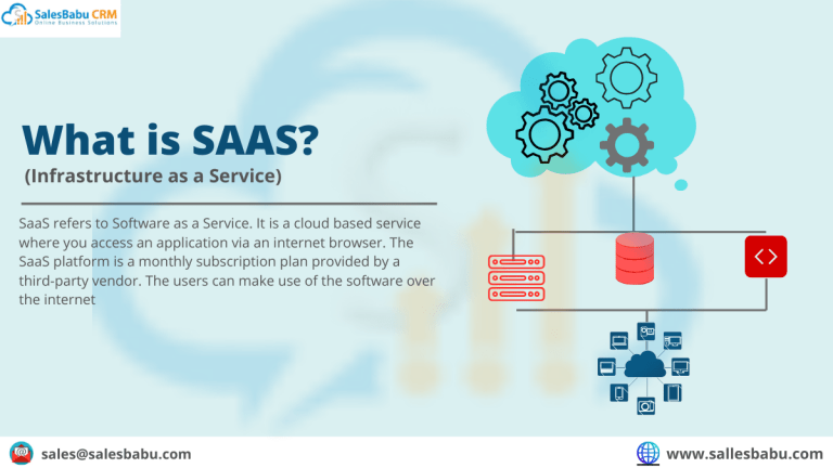 What is SaaS (Software as a Service)  % SalesBabu India