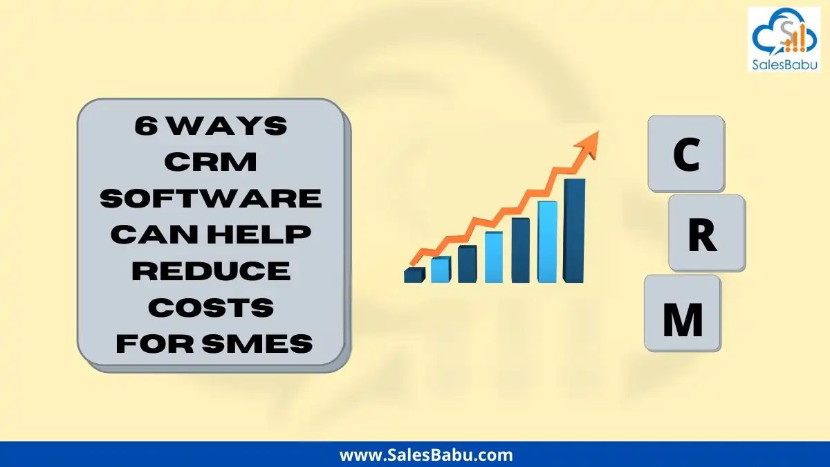 6 Ways CRM Software Can Help Reduce Costs For SMEs